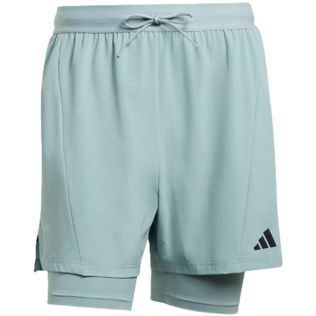 BERMUDA ADIDAS WORKOUT D4T 2IN1 VERDE MASCULINA