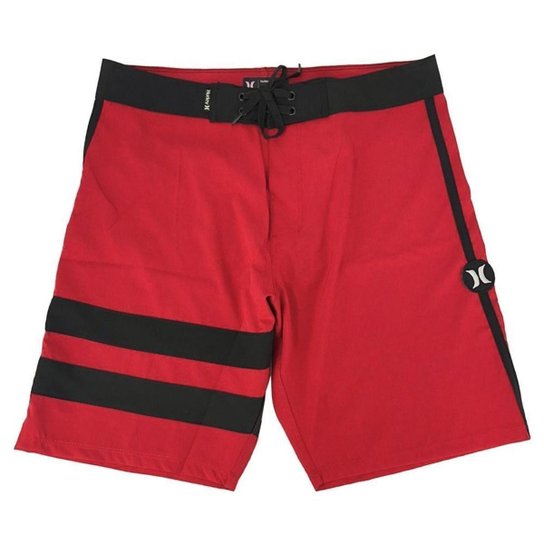 Bermuda Água Hurley Block Party Vermelha e Preta - Vermelho Menor preço em Bermuda Água Hurley Block Party Vermelha e Preta - Vermelho
