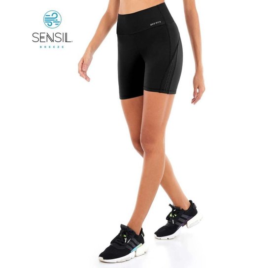 BERMUDA ALTO GIRO FEMININA BODYTEX II COM LASER - PRETO Preto P - Preto Menor preço em BERMUDA ALTO GIRO FEMININA BODYTEX II COM LASER - PRETO Preto P - Preto