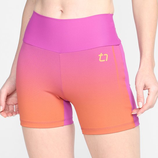 Bermuda Alto Giro Hyper Com Degrade Feminina - Pink Menor preço em Bermuda Alto Giro Hyper Com Degrade Feminina - Pink