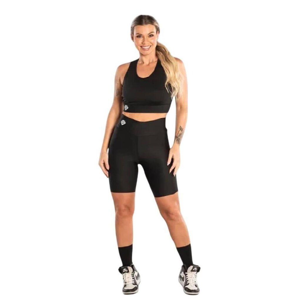 Bermuda Amei Sport Basic - Preto
