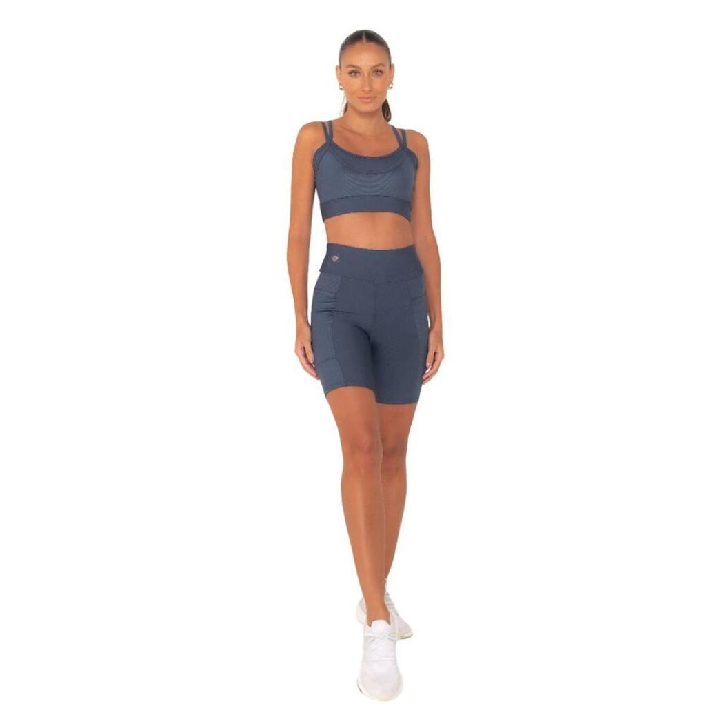 Bermuda Amei Sport Tempo - Azul