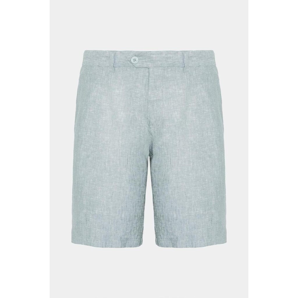 Bermuda Aramis Linho Bolso Fac Azul Claro