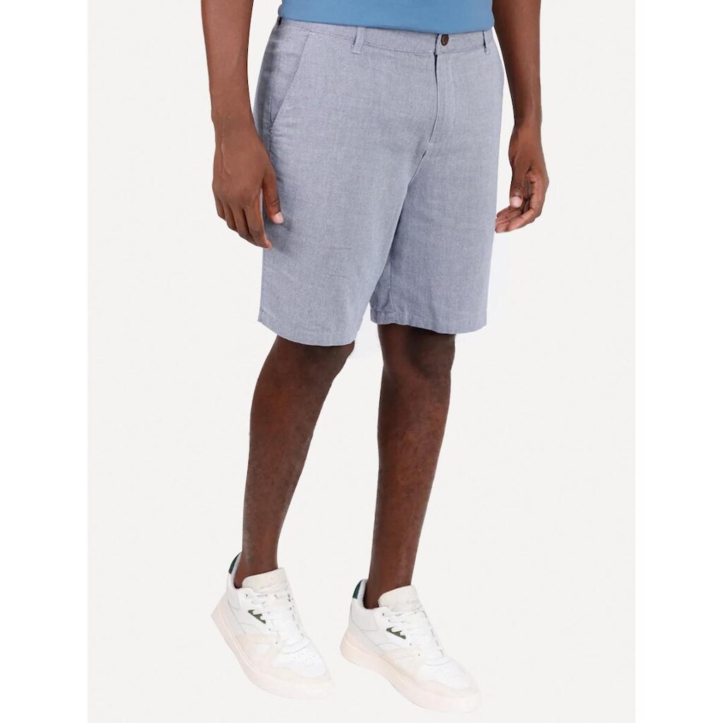 Bermuda Aramis Masculina Chino Nature Azul Marinho Mescla