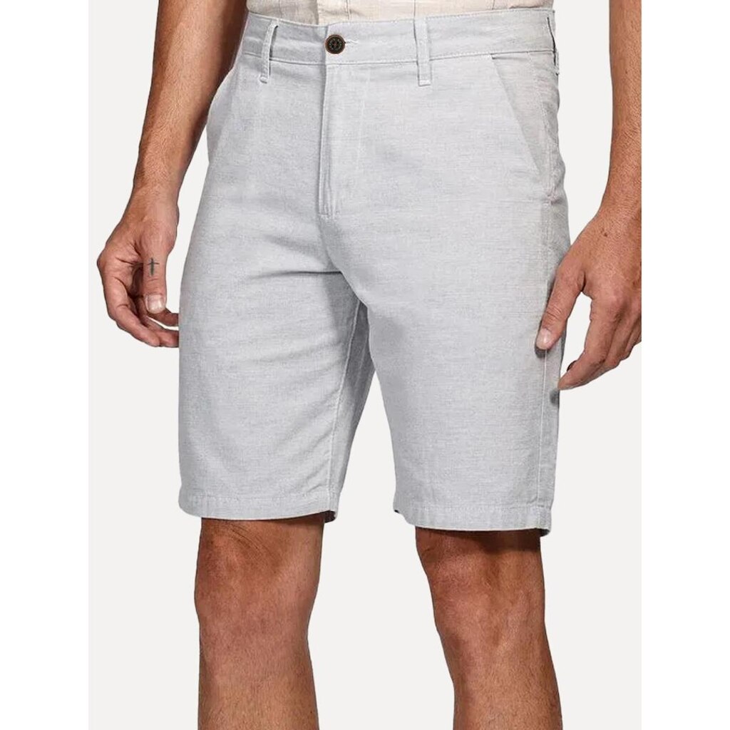 Bermuda Aramis Masculina Flame Texture Cinza Claro