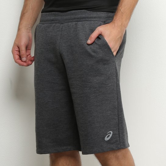 Bermuda Asics Essentials 10'' Masculina - Cinza Menor preço em Bermuda Asics Essentials 10'' Masculina - Cinza