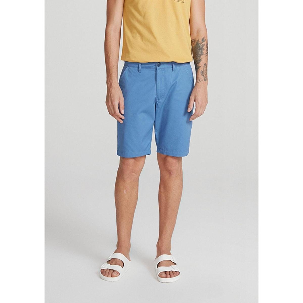 Bermuda Básica Masculina Chino Reta Em Sarja - Vinho 050 Menor preço em Bermuda Básica Masculina Chino Reta Em Sarja - Vinho 050