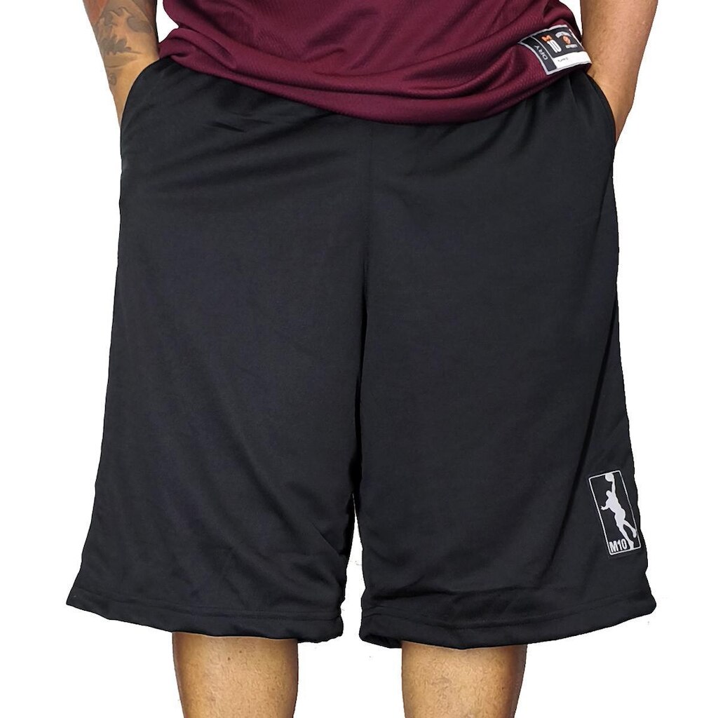 Bermuda Basquete M10 Action Stick Aero-Dry Preto