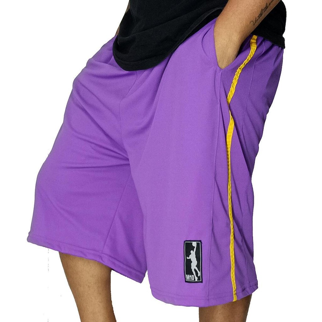 Bermuda Basquete Plus Size M10 Faixa
