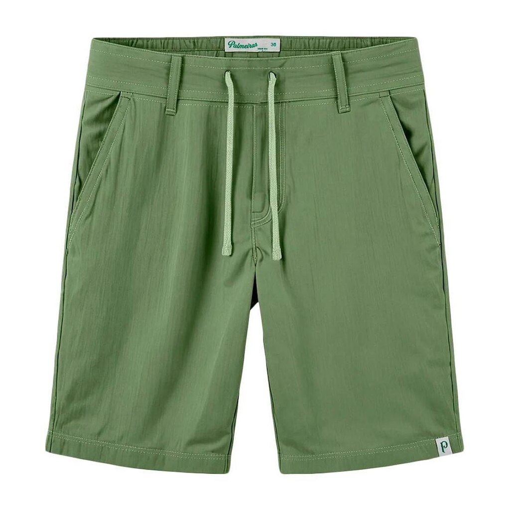 BERMUDA BETEL PALMEIRAS LINHO MASCULINO - VERDE G
