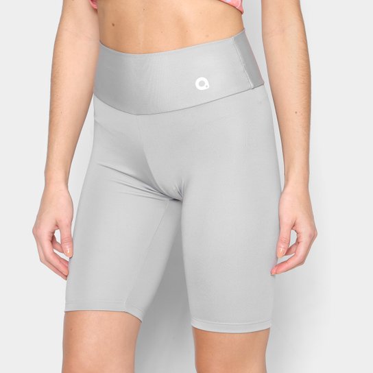 Bermuda Biker Área Sports New Gamma Feminina - Cinza Menor preço em Bermuda Biker Área Sports New Gamma Feminina - Cinza
