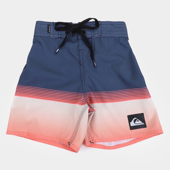 Bermuda Boardshort Infantil Quiksilver Hi Slab Masculina - Laranja Menor preço em Bermuda Boardshort Infantil Quiksilver Hi Slab Masculina - Laranja