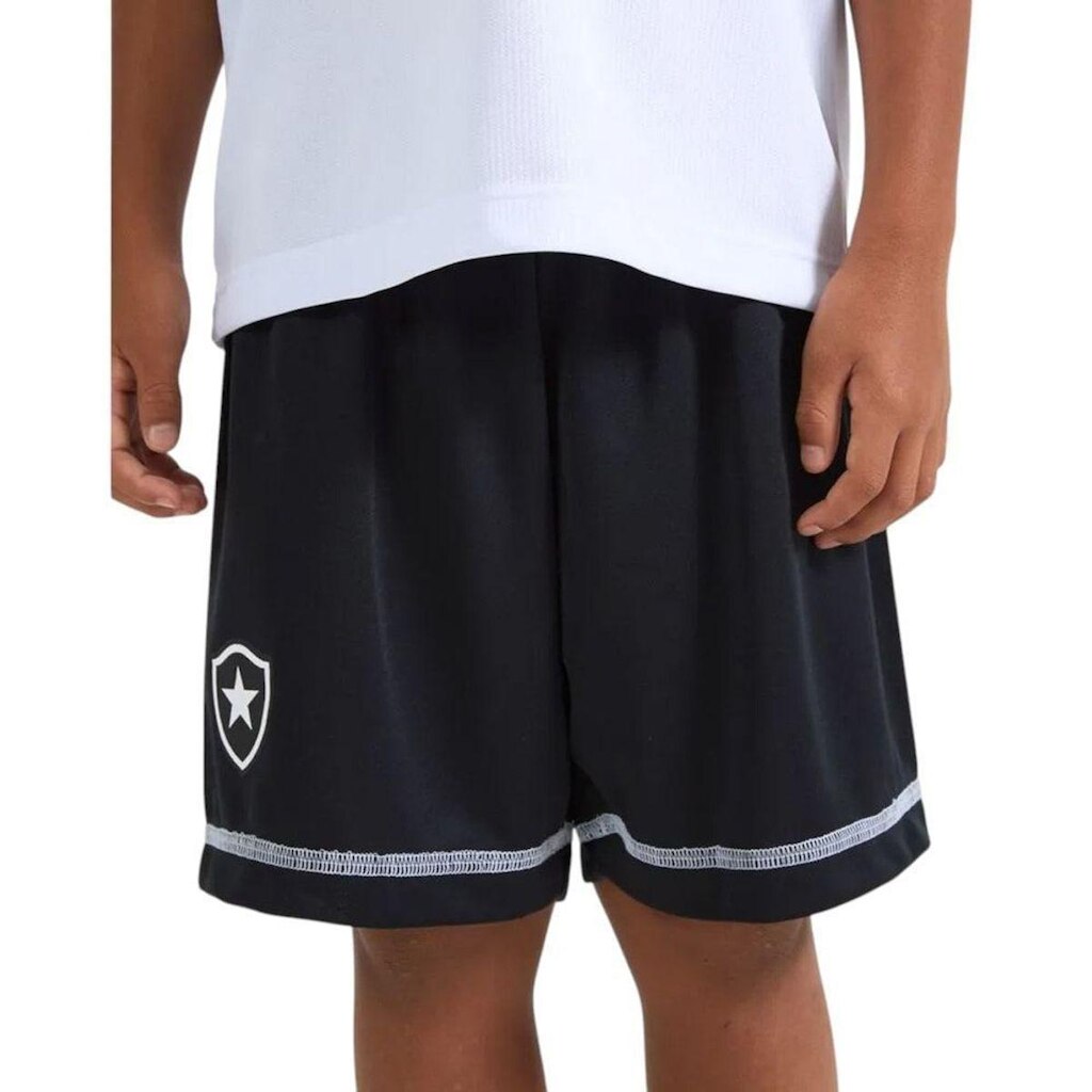 Bermuda Braziline Botafogo Taça Infantil - Preto 10