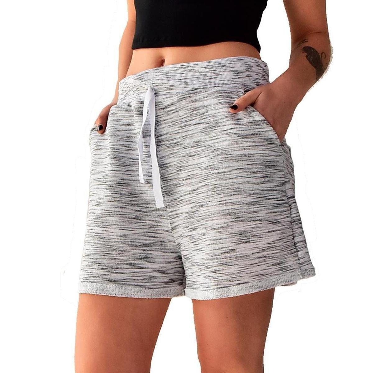bermuda de moletom feminina
