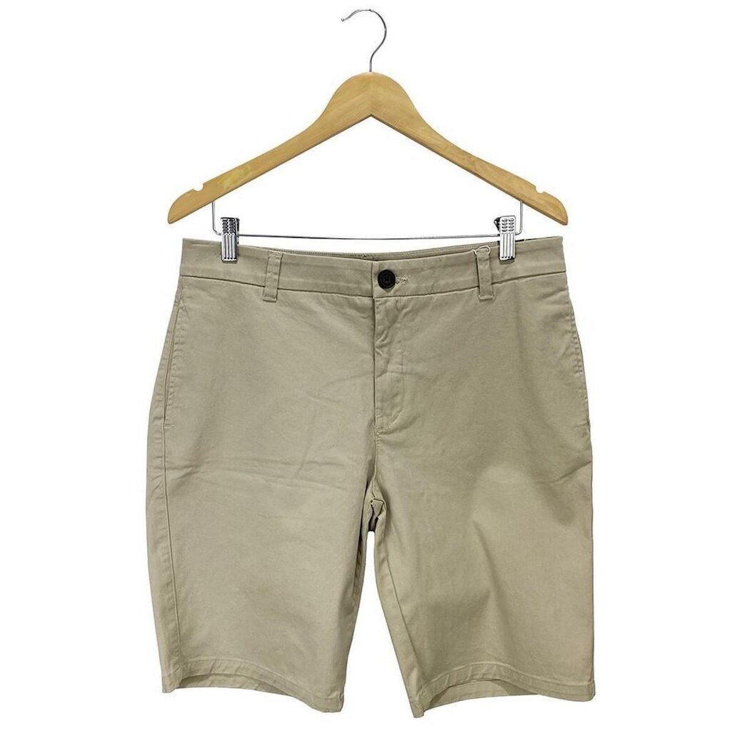 Bermuda Calvin Klein Chino Essentials Bege Masculina