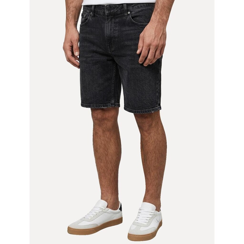 Bermuda Calvin Klein Jeans Masculina 5 Pockets Preta
