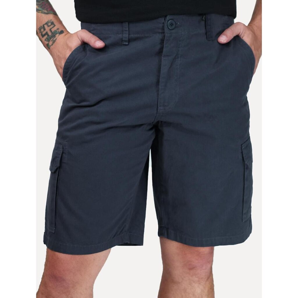 Bermuda Calvin Klein Jeans Masculina CK Mono Cargo Azul Marinho