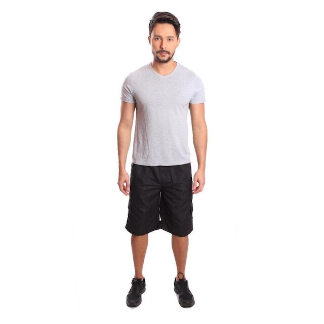 Bermuda Cargo Em Tactel Com Bolsos