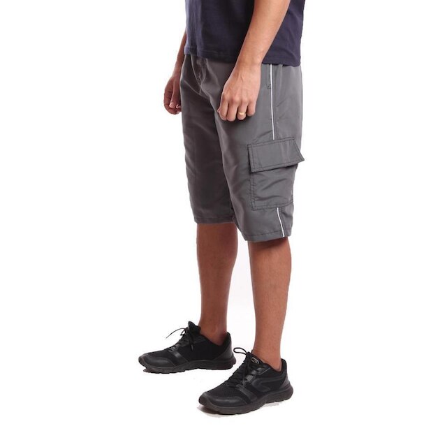 Bermuda Cargo Em Tactel Com Bolsos