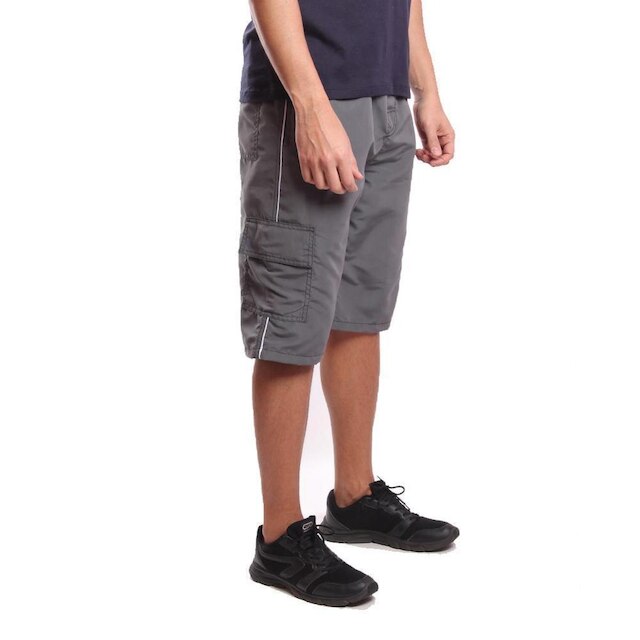 Bermuda Cargo Em Tactel Com Bolsos
