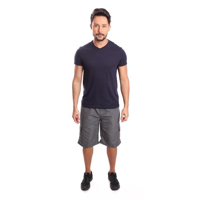 Bermuda Cargo Em Tactel Com Bolsos