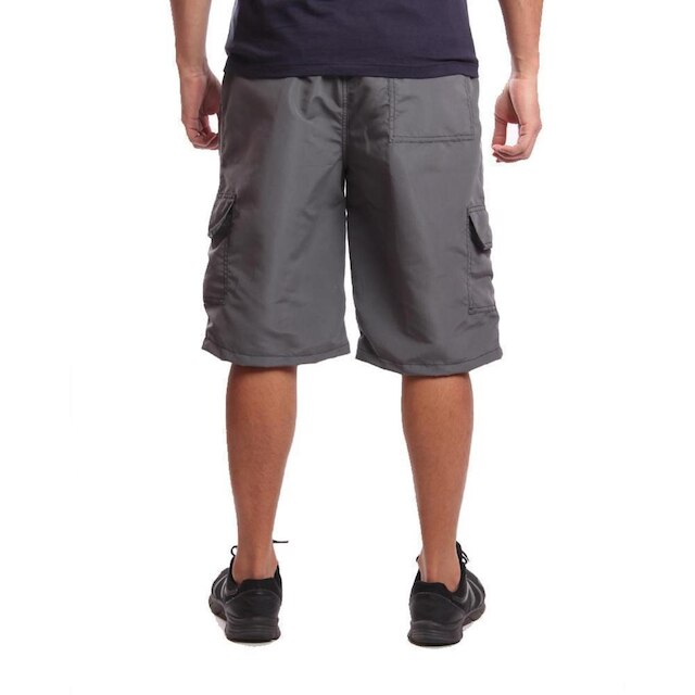 Bermuda Cargo Em Tactel Com Bolsos