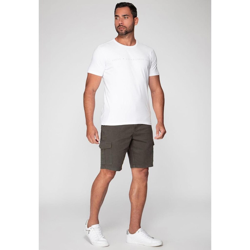 Bermuda Cargo Sarja Guess Verde Escuro