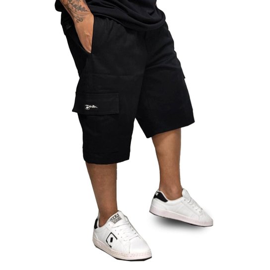 Bermuda Cargo Sarja Joker JOK-095 - Preto Menor preço em Bermuda Cargo Sarja Joker JOK-095 - Preto