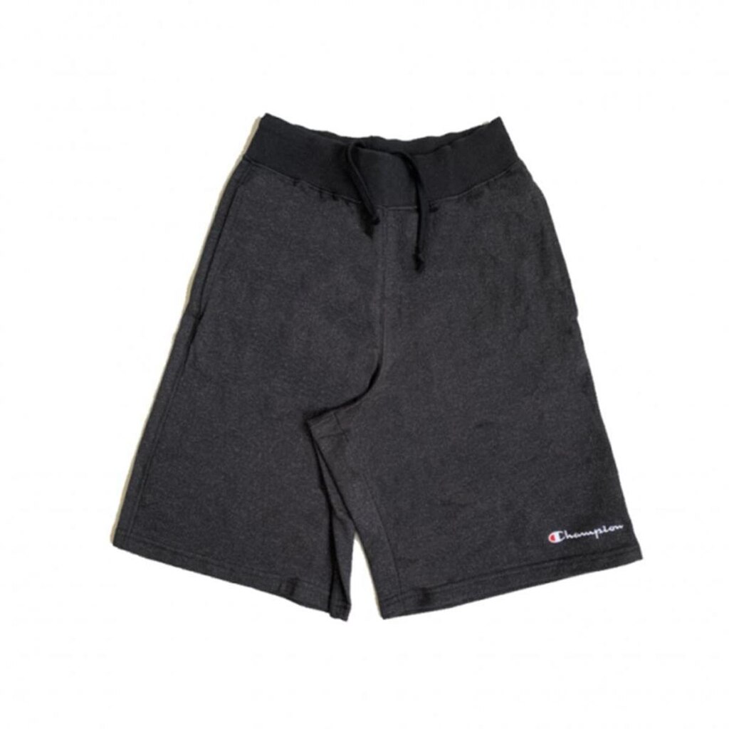 Bermuda Champion Preta Jersey Script Logo Bordado Preto GG