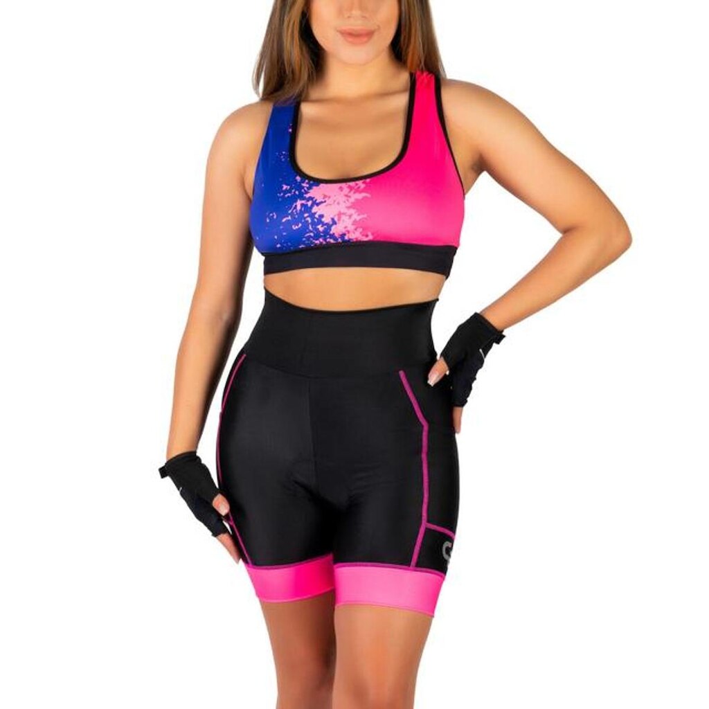 Bermuda Charm Poliamida e Elastano Cabani Sports Lisa Feminino