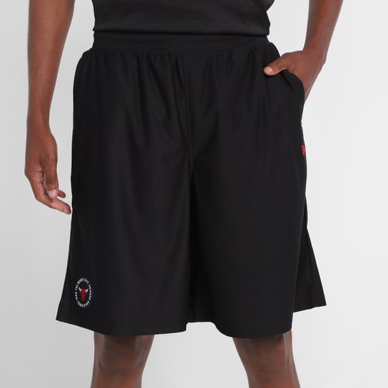 Bermuda Chicago Bulls New Era Jersey College Team Circles Masculina - Preto Menor preço em Bermuda Chicago Bulls New Era Jersey College Team Circles Masculina - Preto