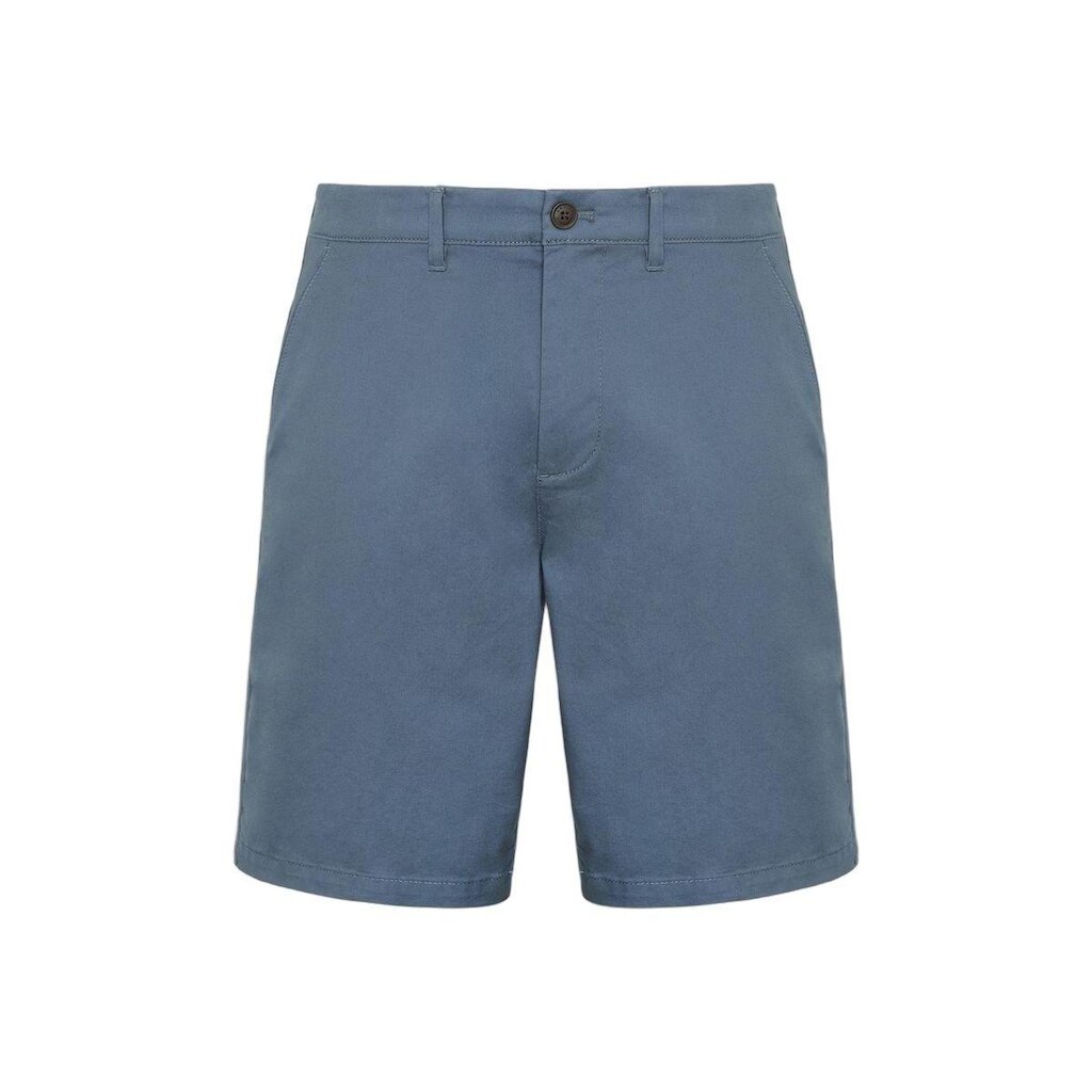 Bermuda Chino Casual em Sarja Azul Indigo
