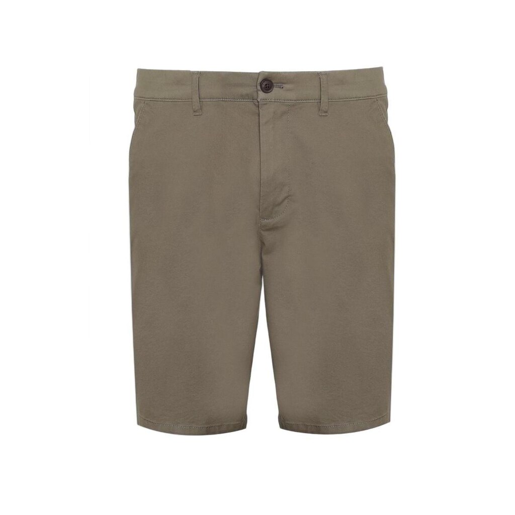 Bermuda Chino Casual em Sarja Verde Militar