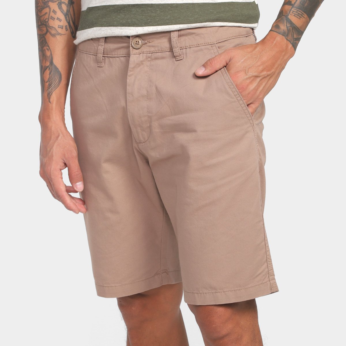 Bermuda Chino Hering Ktnu Masculina Menor preço em Bermuda Chino Hering Ktnu Masculina