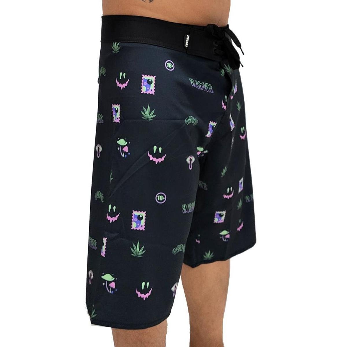 Bermuda Chronic Praia Alucinois 021 33 Preto Netshoes Bermuda Chronic Praia Alucinois 021 33 Preto Netshoes