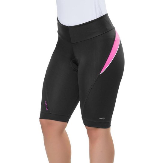 Bermuda Ciclismo Elite 129005 Plus Size Feminina - Preto+Pink Menor preço em Bermuda Ciclismo Elite 129005 Plus Size Feminina - Preto+Pink
