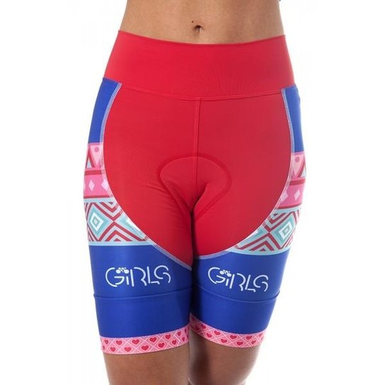 BERMUDA CICLISMO FEMININA ELITE - BCI-FE002 - Vermelho