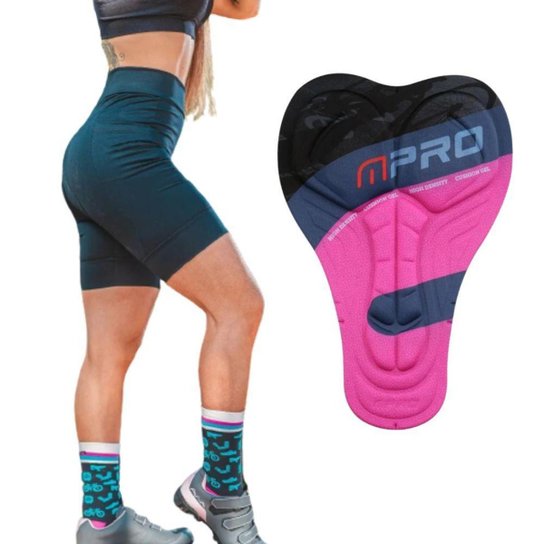 Bermuda Ciclismo Feminina Forro Gel MTB Bike com 2 Bolsos - Preto Menor preço em Bermuda Ciclismo Feminina Forro Gel MTB Bike com 2 Bolsos - Preto