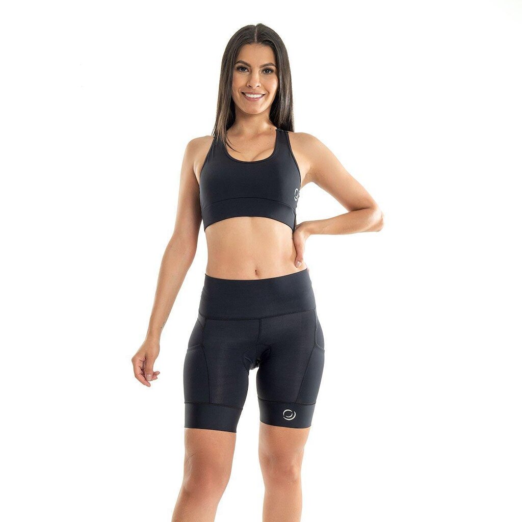 Bermuda Ciclismo Rh X4 Gel Performance Preta