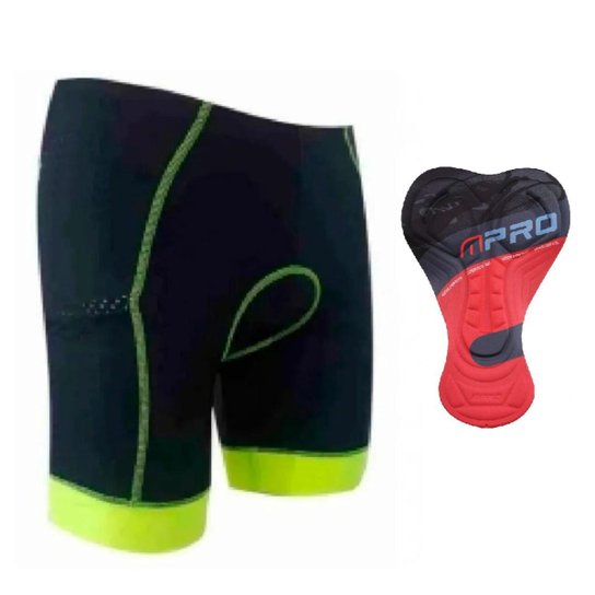 Bermuda Ciclismo UV50+ Compressão Forro Gel D80 MPRO Masculina - Verde Limão+Preto é ruim? Bermuda Ciclismo UV50+ Compressão Forro Gel D80 MPRO Masculina - Verde Limão+Preto é boa?