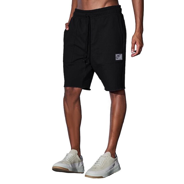 Bermuda Colcci Moletom Masculina Devices Basic Preta