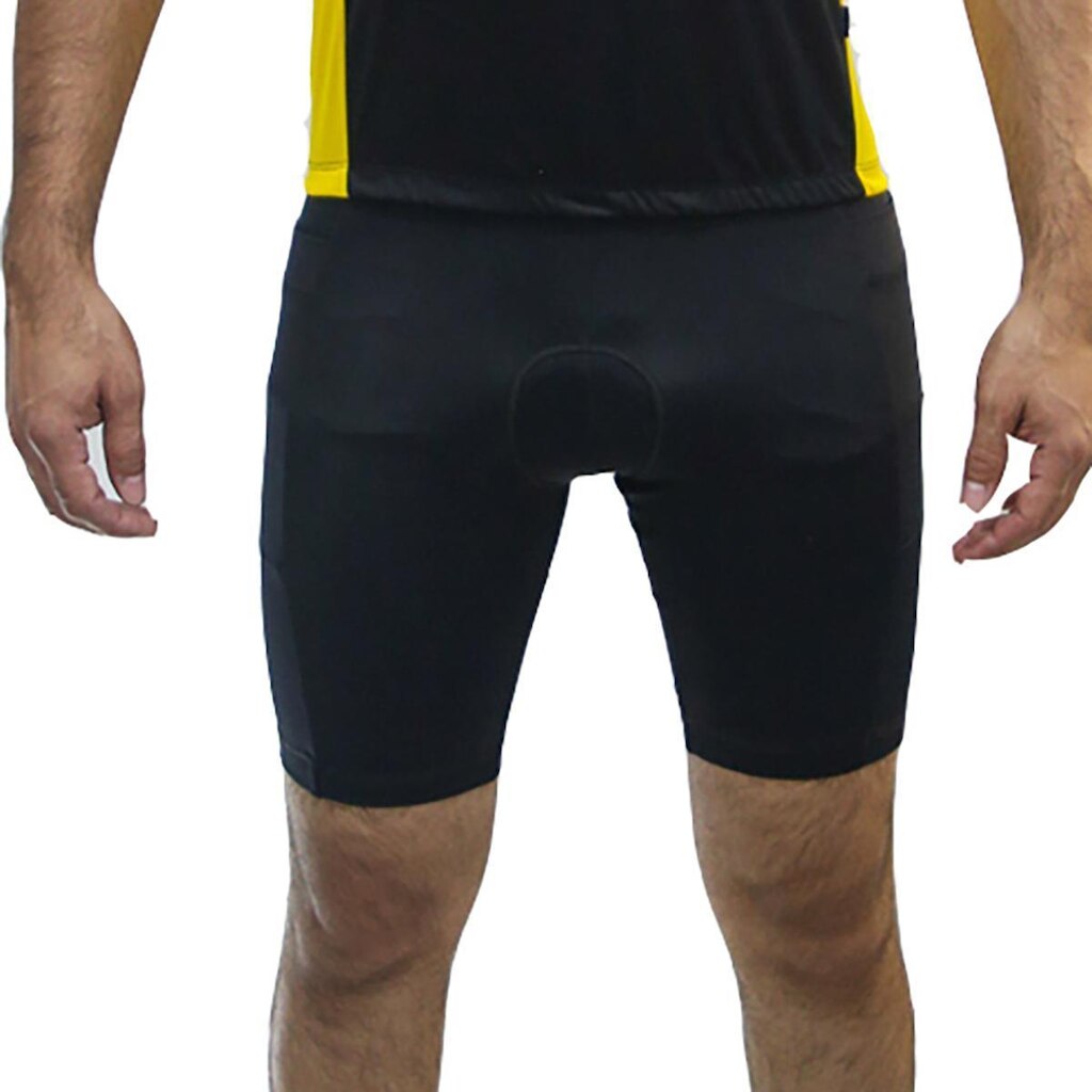 Bermuda com forro e bolso lateral para ciclismo DA Modas com proteção UV masculino