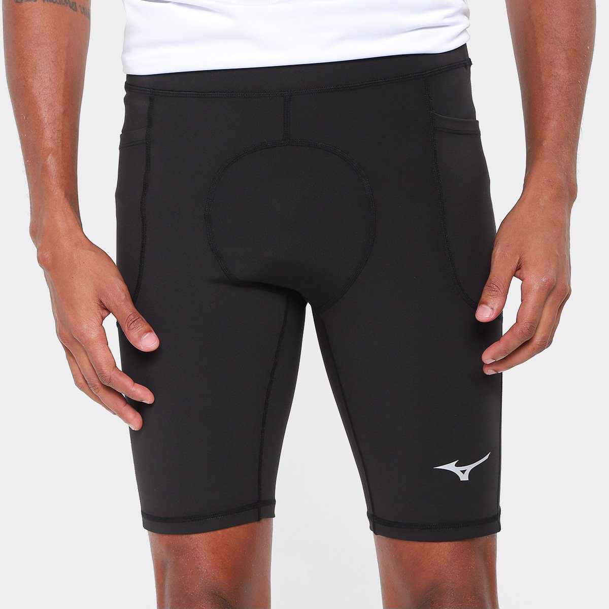 Bermuda Compressão Mizuno Pockets Masculina Menor preço em Bermuda Compressão Mizuno Pockets Masculina