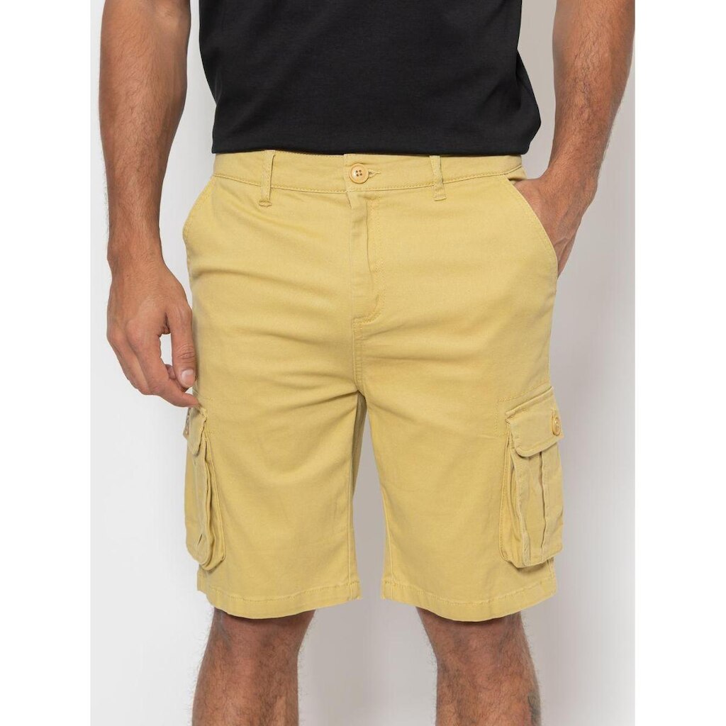 Bermuda Confort Sarja Masculina Cargo Crocker - 50025