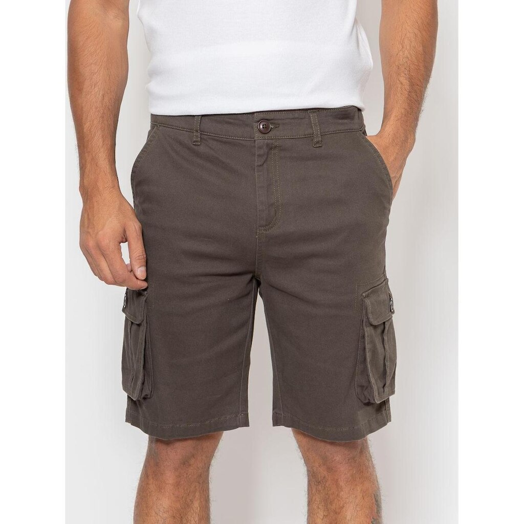Bermuda Confort Sarja Masculina Cargo Crocker - 50025