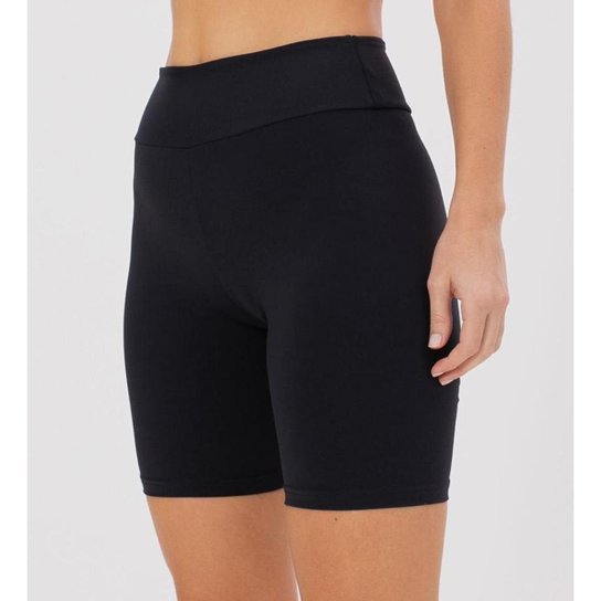 Bermuda Cós Alto Esportiva Fitness Feminina - Preto é ruim? Bermuda Cós Alto Esportiva Fitness Feminina - Preto é boa?