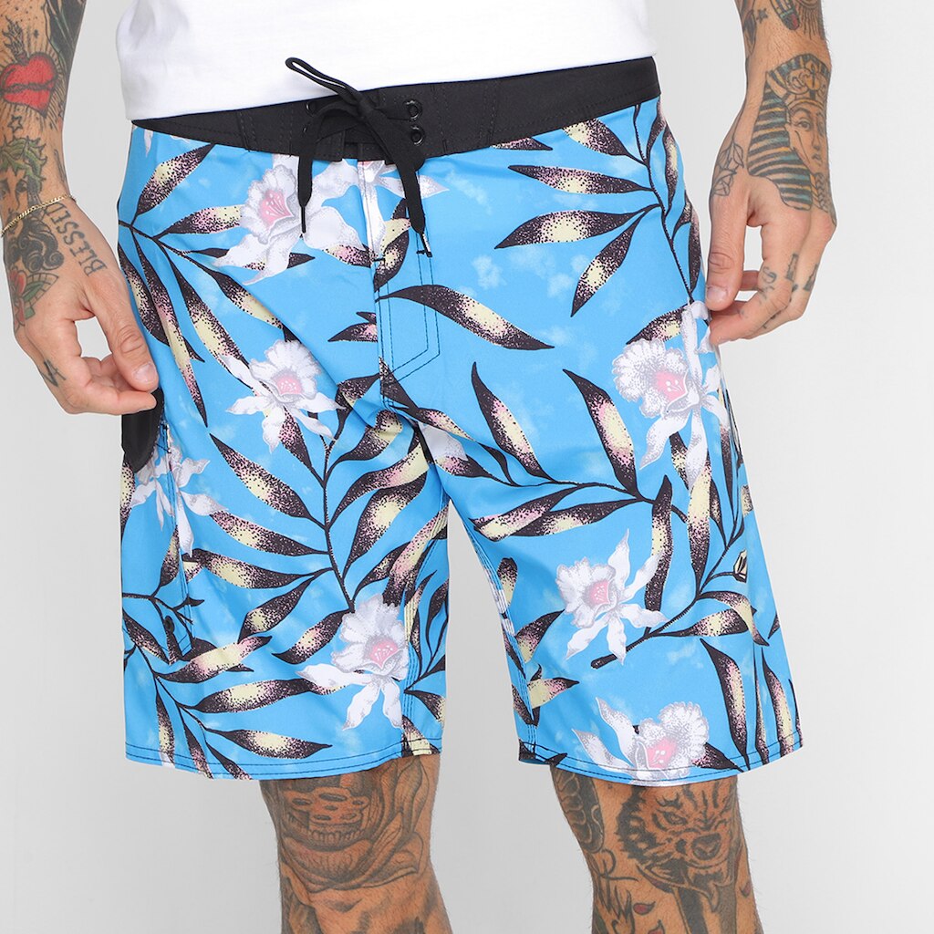 Bermuda D'Água Volcom Tropical Floral Masculina
