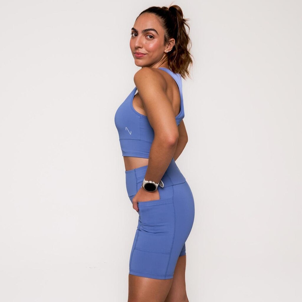 Bermuda De Compressão Feminina Com 6 Bolsos All Out Pro
