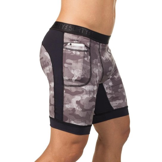 Bermuda de Compressão Térmica Masculina Surty Elite Runn - Cinza+Preto é ruim? Bermuda de Compressão Térmica Masculina Surty Elite Runn - Cinza+Preto é boa?