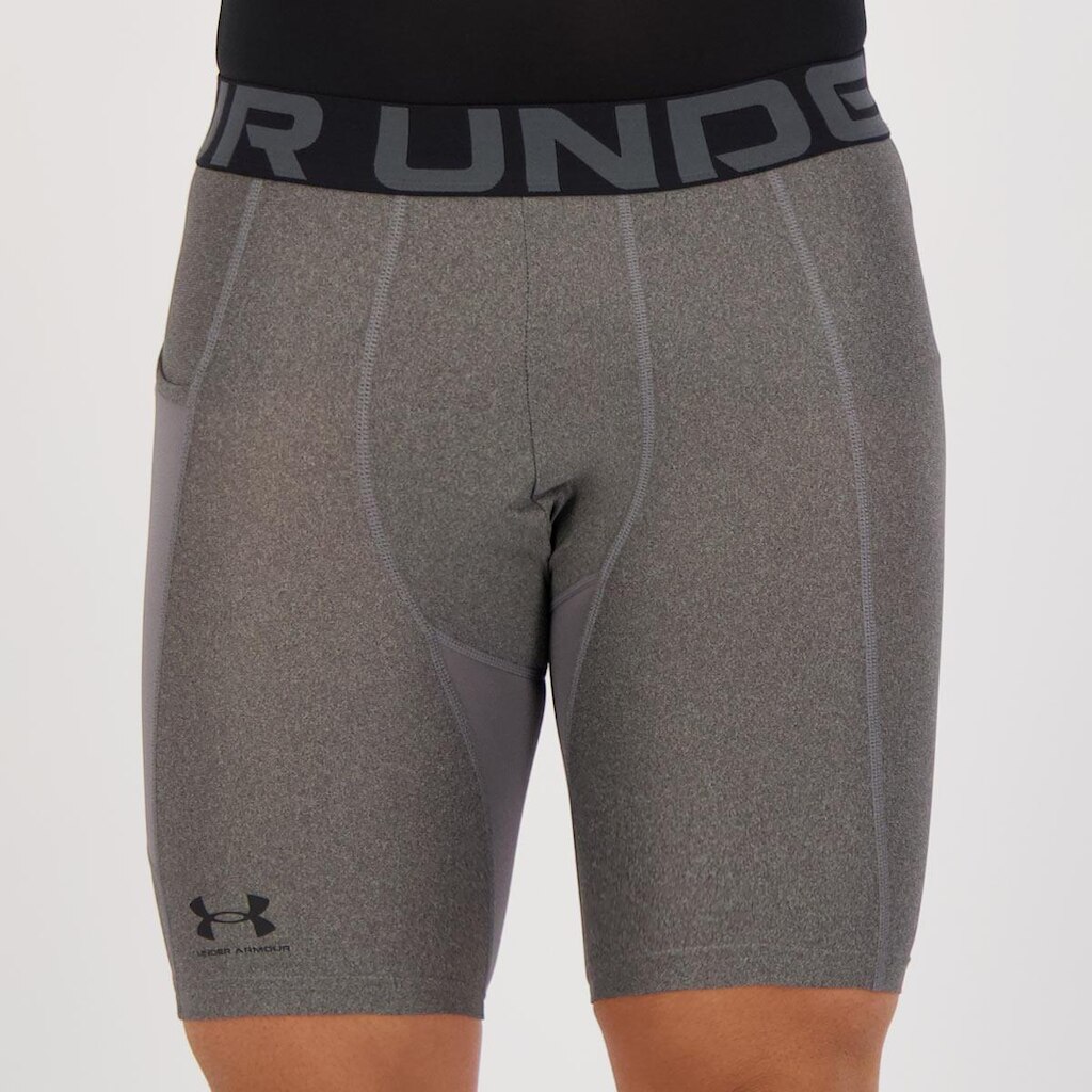 Bermuda de Compressão Under Armour Heatgear Cinza